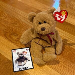 Mets Curly Beanie Baby